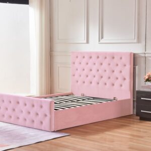 Lit coffre 2 places 160X200 cm VICTORIA Velours