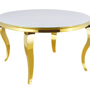 Table à manger ronde BAROQUE gold  130x75 cm