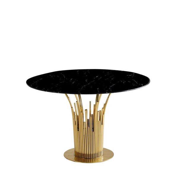 Table à manger ronde FLUTE Gold
