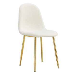 Lot de chaises SCANDINAVE en velours pieds Gold