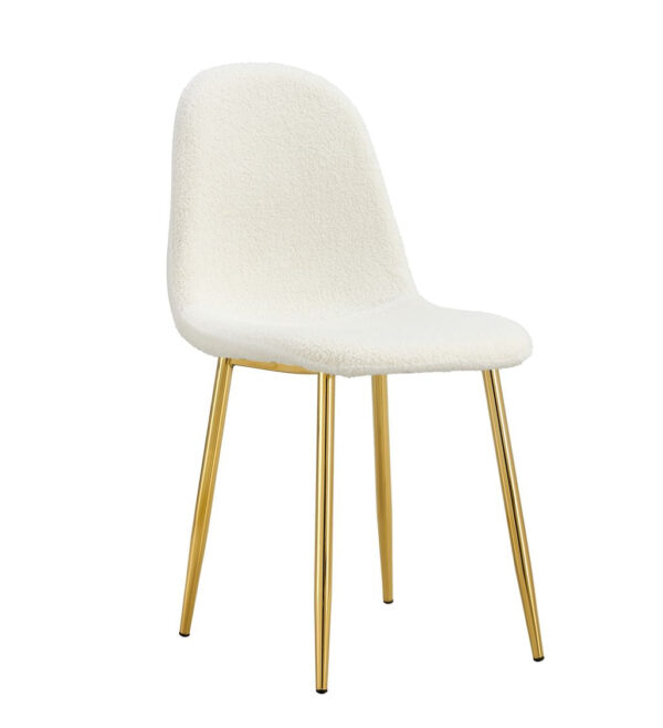 Lot de chaises SCANDINAVE en velours pieds Gold