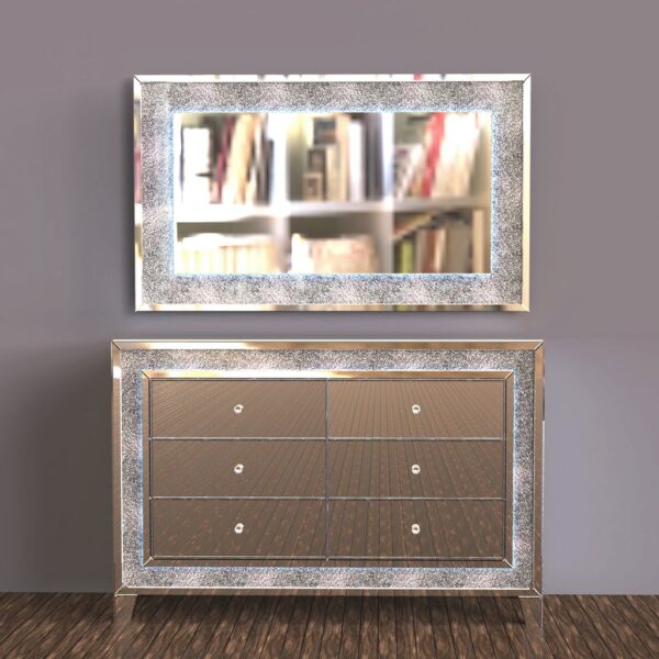 Miroir Rectangle LED integré