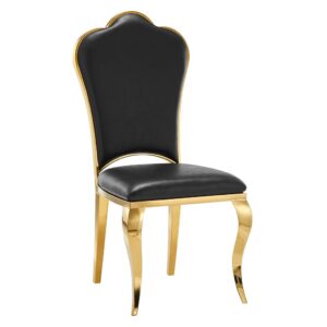 Lot de Chaises Prestige gold simili cuir - SAKURA