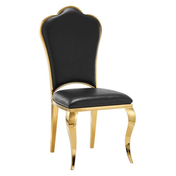 Lot de Chaises Prestige gold simili cuir - SAKURA