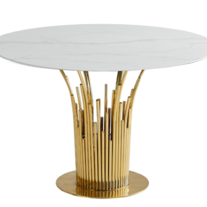 Table à manger ronde FLUTE Gold
