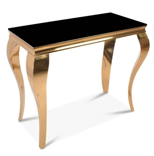 CONSOLE BAROQUE GOLD NOIR 110x50x85 cm