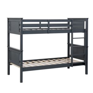 LIT BATNA EN BOIS GRIS 1+1 90X190cm