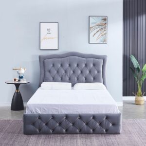 CADRE DE LIT TREND GRIS 140
