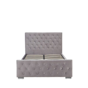 Lit 2 places 140x190 cm PRESTIGE velours  sommier inclus