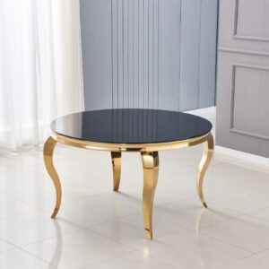 Table à manger ronde BAROQUE gold  130x75 cm