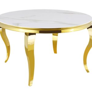 Table à manger ronde BAROQUE gold  130x75 cm