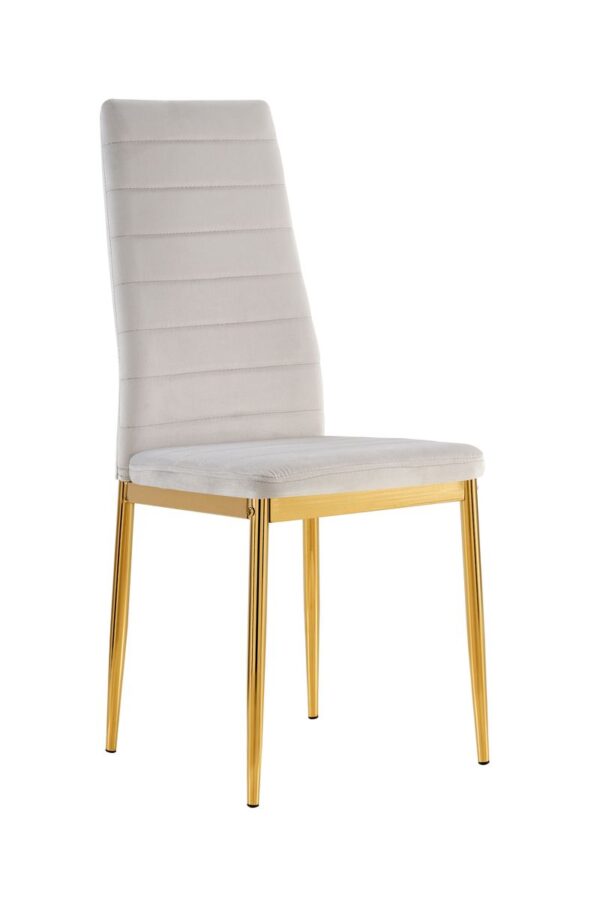Lot de chaises TOLIA gold velours